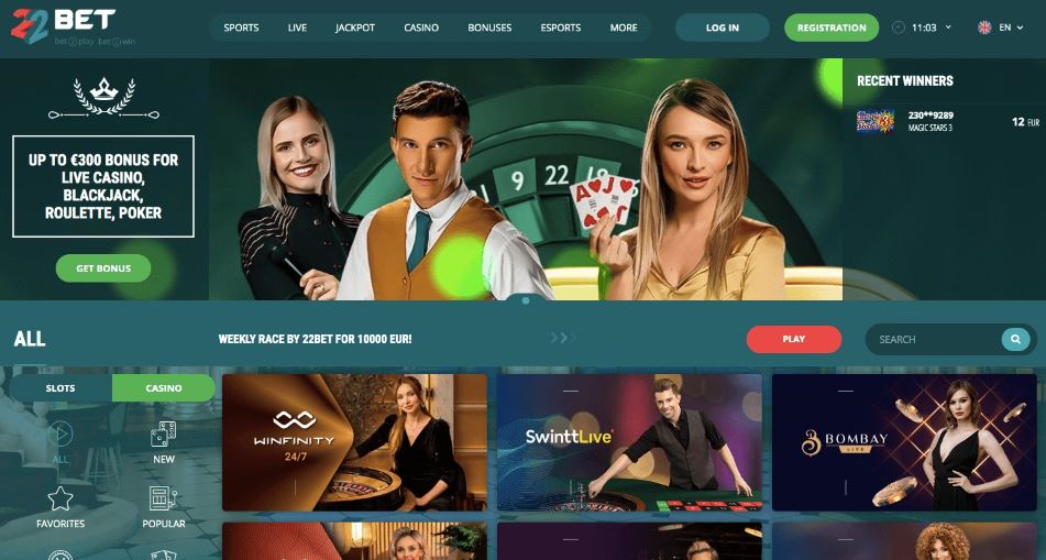 22Bet Casino Italia: Bonus, App Mobile e Apostas Live